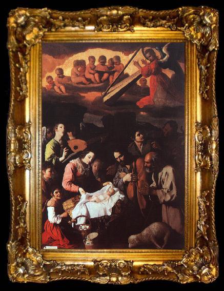 framed  Francisco de Zurbaran The Adoration of the Shepherds_a, ta009-2